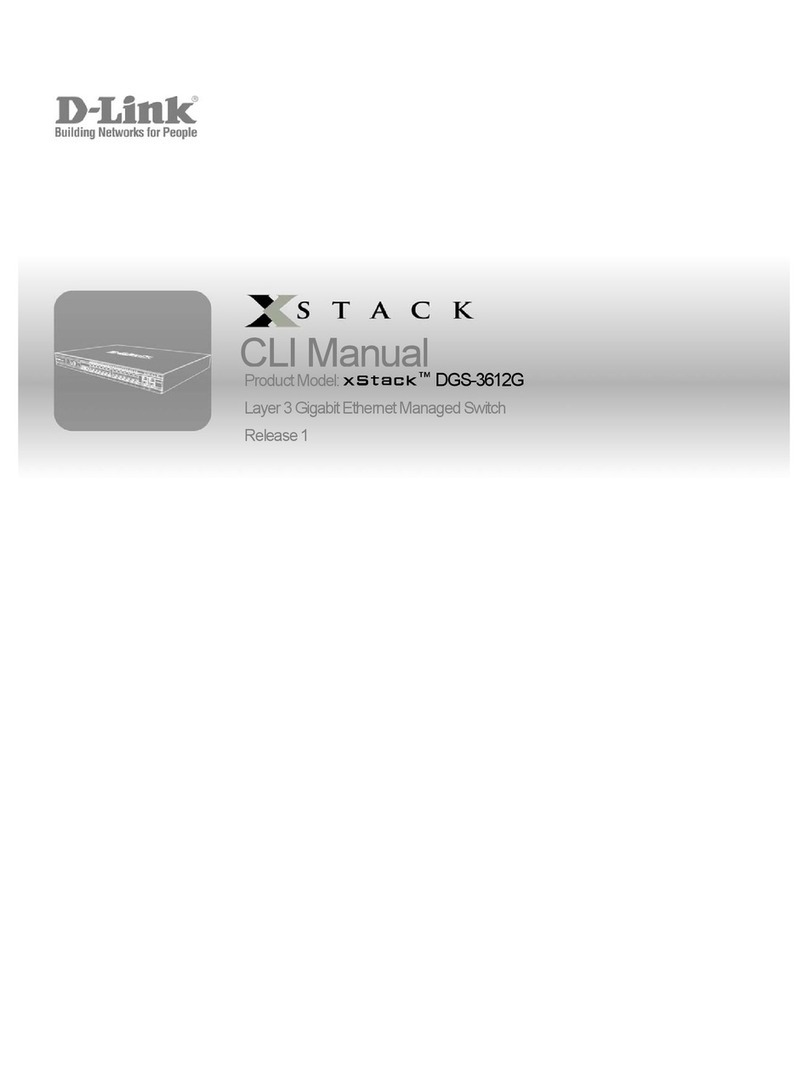 D-Link xStack DGS-3612G series User manual D-Link xStack DGS-3612G series User manual