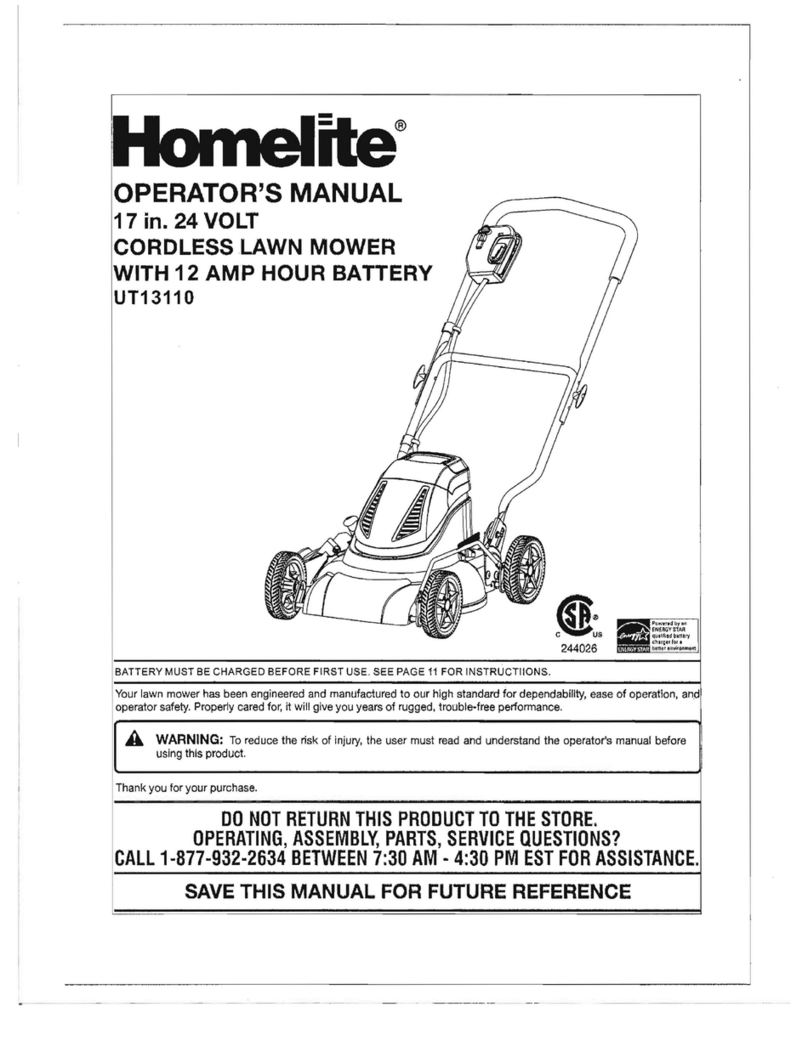 Homelite UT13110 User manual