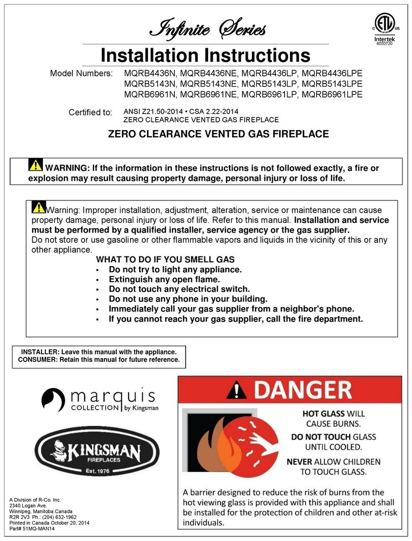 Kingsman Marquis Infinite MQRB4436N User manual