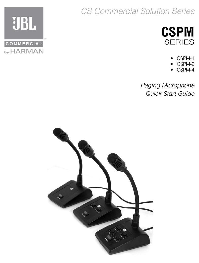 JBL CSPM-1 User manual