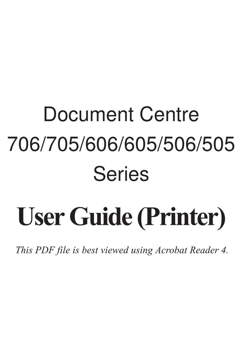 Xerox Document Centre 706 Series User manual Xerox Document Centre 706 Series User manual