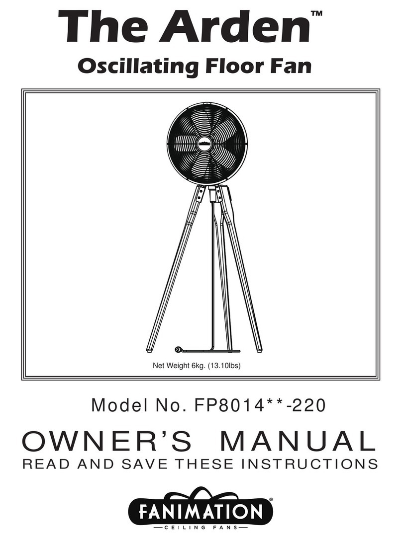 Fanimation FP8014**-220 User manual