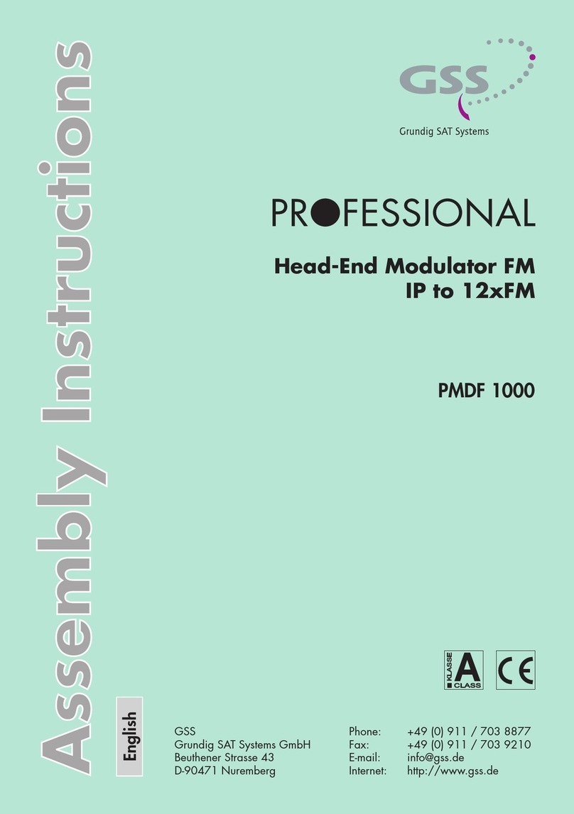 GSS PMDF 1000 User manual