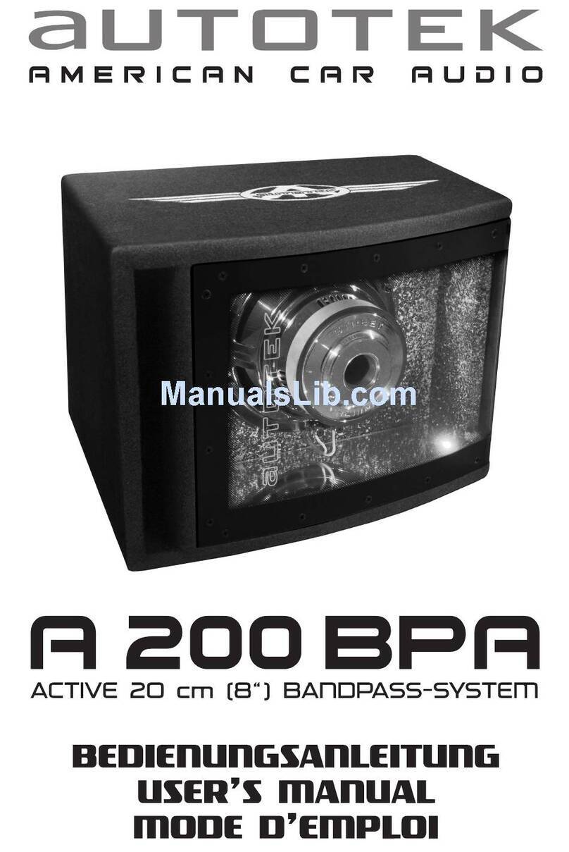 Autotek A 200 BPA user manual