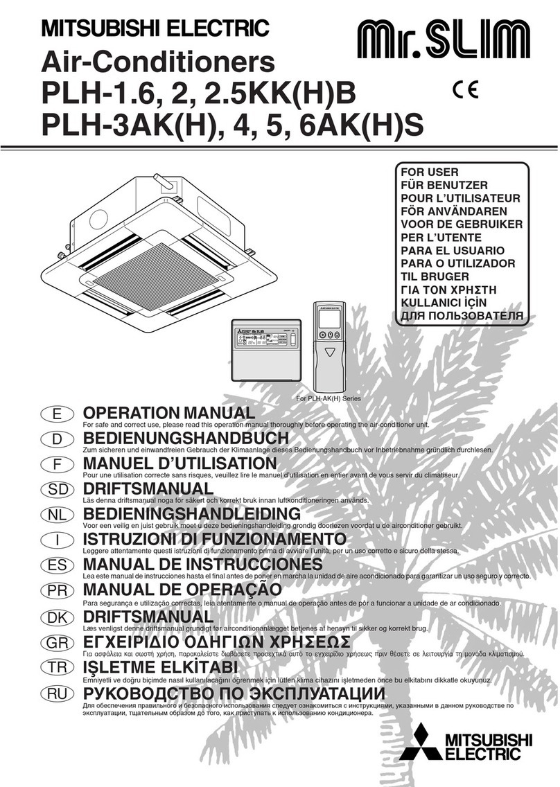 Mitsubishi Electric Mr.Slim PLH-1.6KKB User manual
