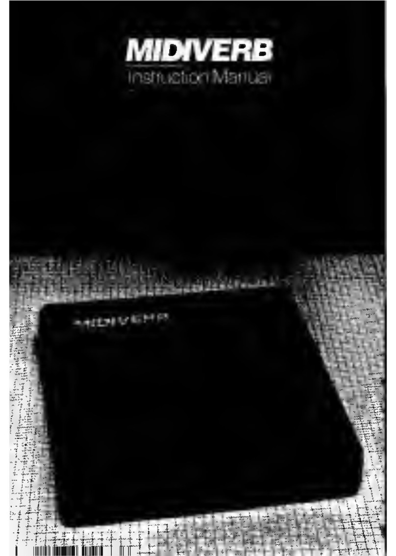 Alesis Midiverb User manual