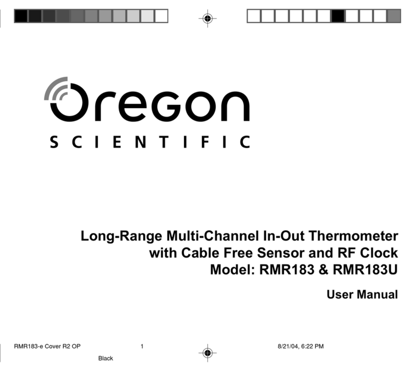 Oregon Scientific RMR183 user manual