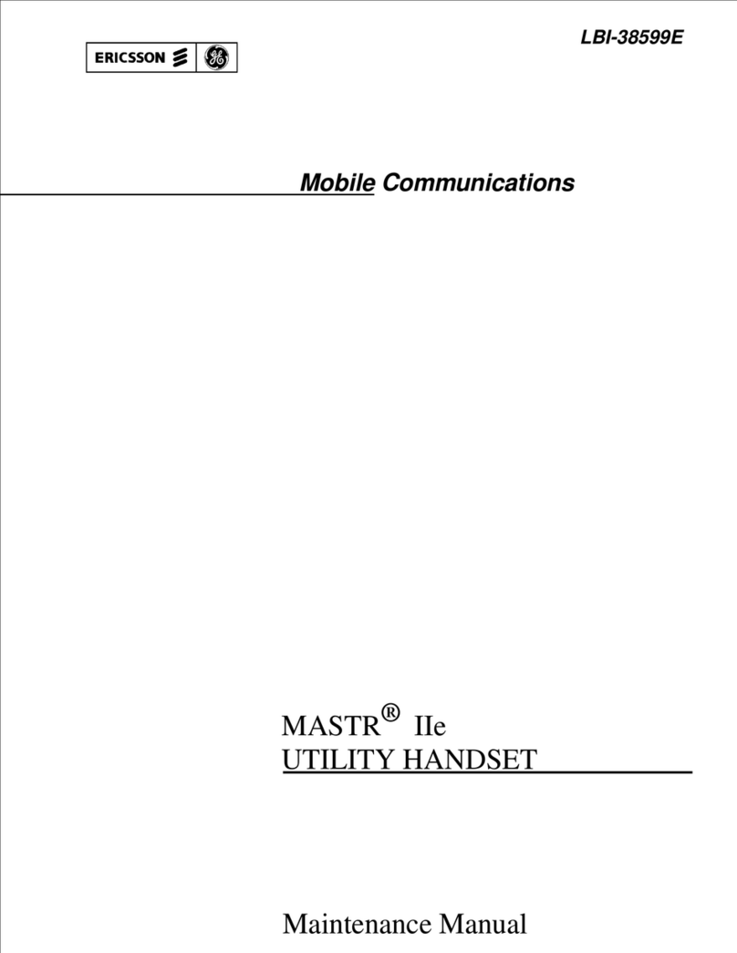Ericsson MASTR IIe Maintenance manual