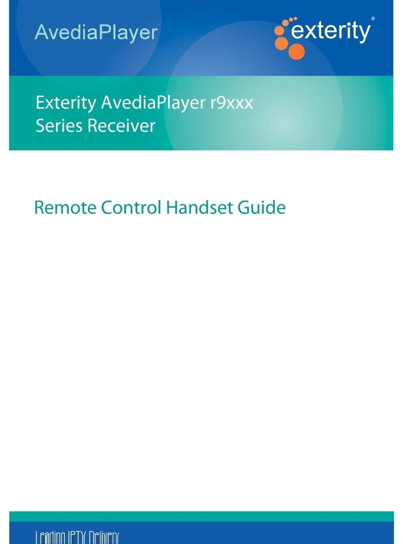 Exterity AvediaPlayer R9 series Instruction guide Exterity AvediaPlayer R9 series Instruction guide