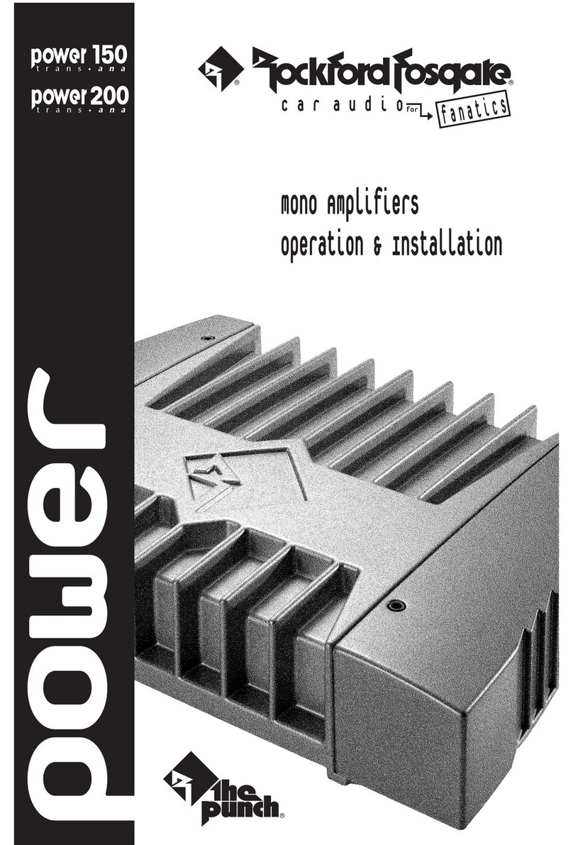 Rockford Fosgate POWER 150 User manual
