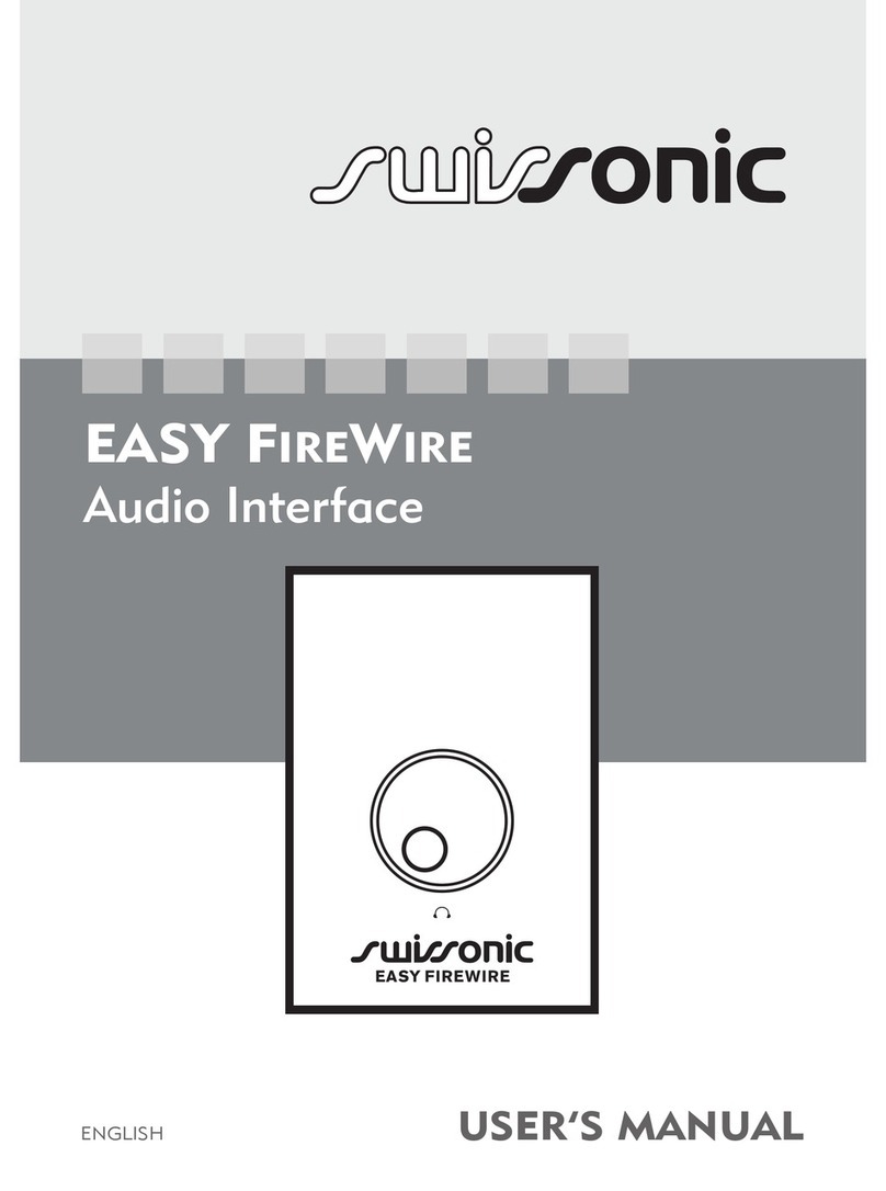 swissonic Easy FireWire user manual