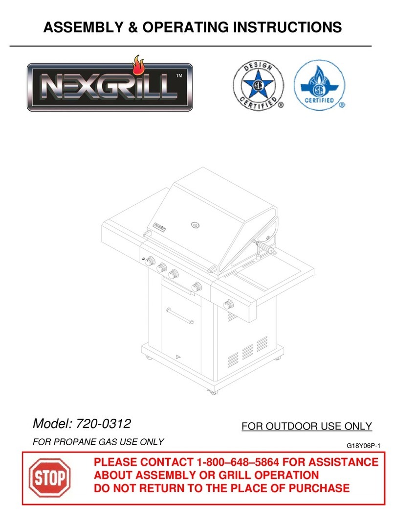 Nexgrill 720-0312 Assembly & operating instructions