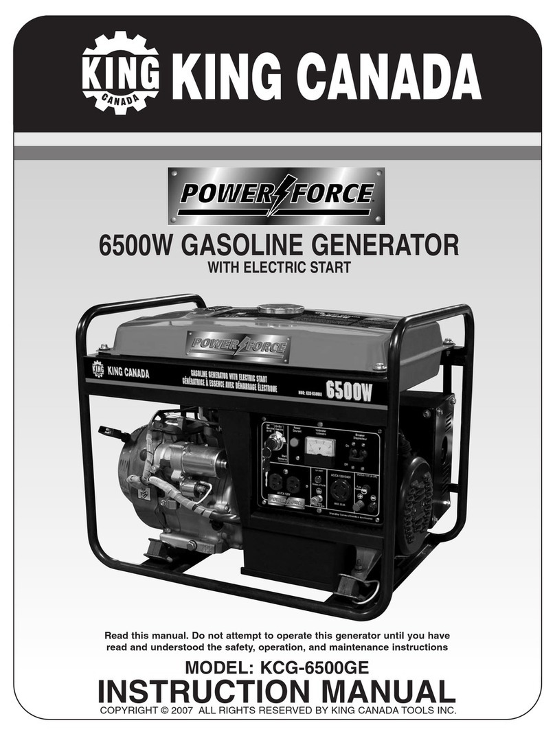 King Canada KCG-6500GE instruction manual