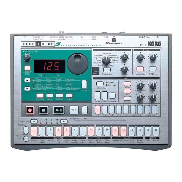 Korg ElecTribe ES-1 MkII User manual