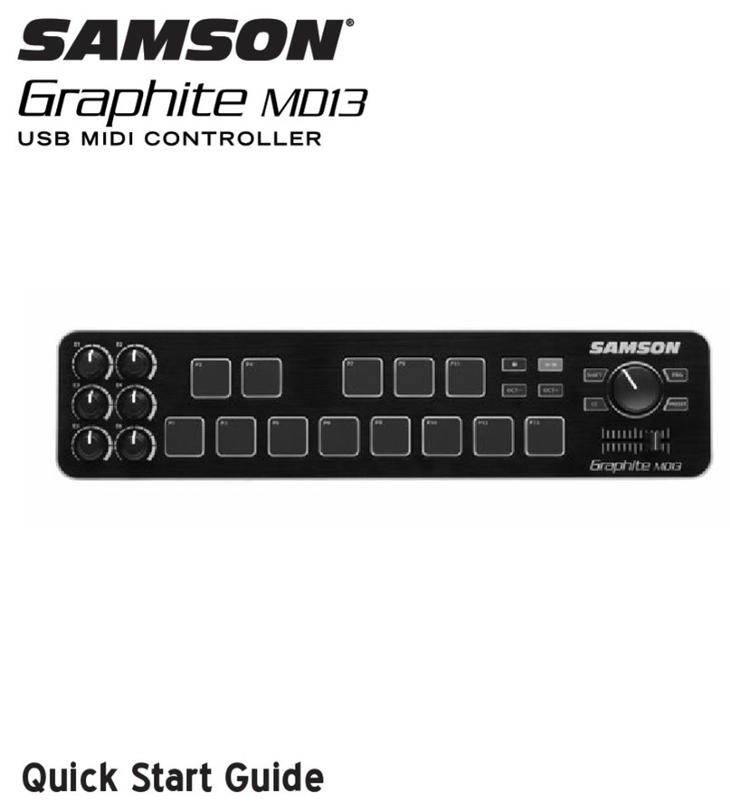 Samson Graphite MD13 quick start guide