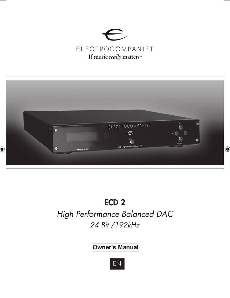 ELECTROCOMPANIET ECD 2 owner's manual
