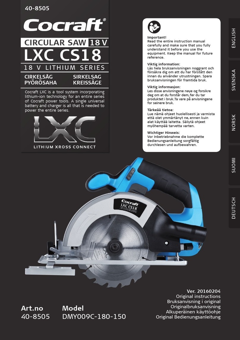 Cocraft LXC CS18 User manual