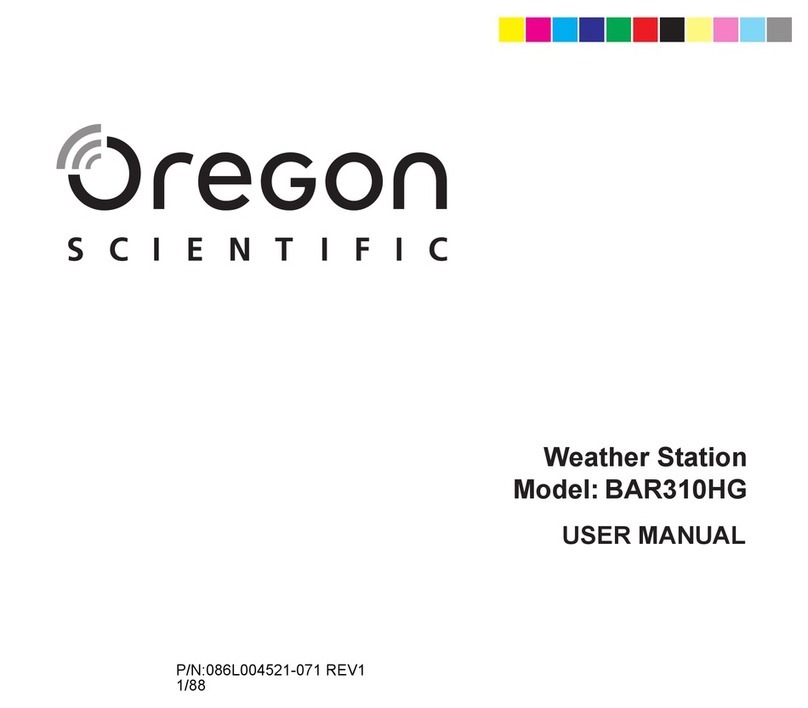 Oregon Scientific BAR310HG user manual Oregon Scientific BAR310HG user manual
