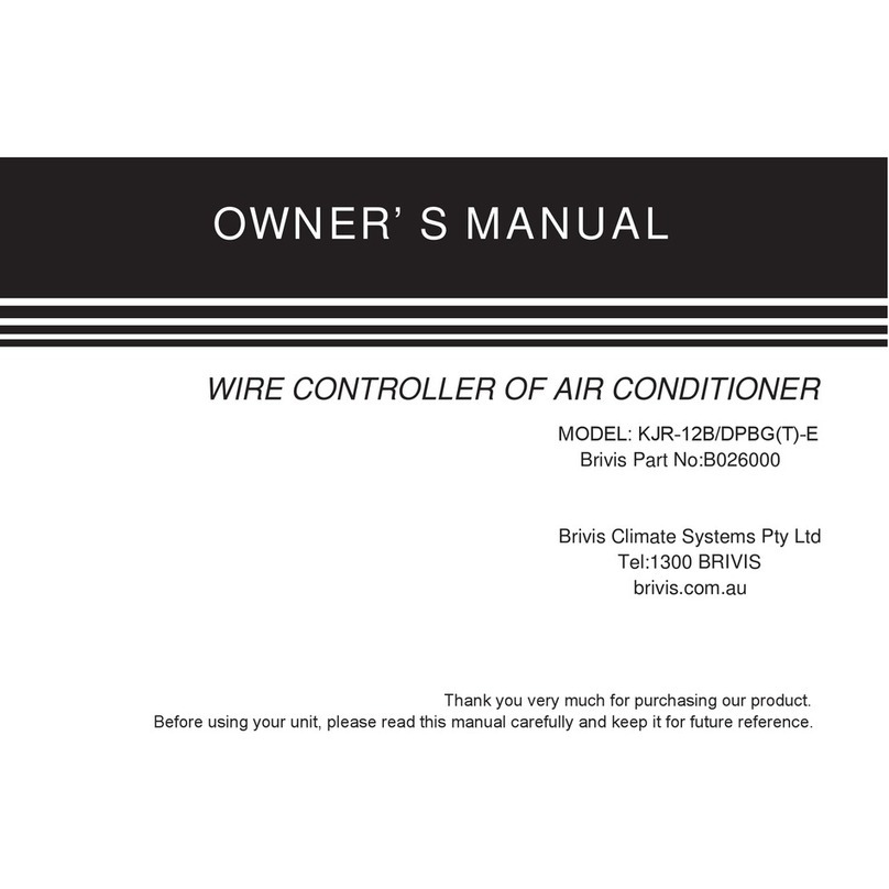 Brivis KJR-12B/DPBGT-E owner's manual