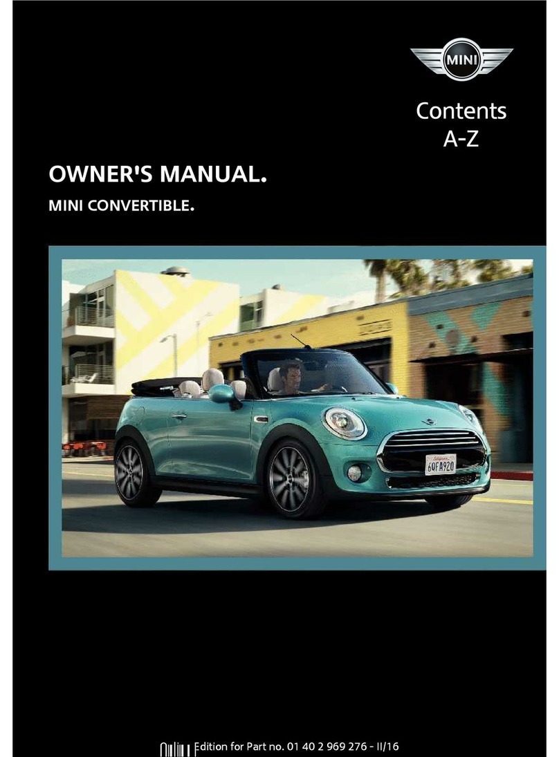 Mini 2016 Convertible owner's manual