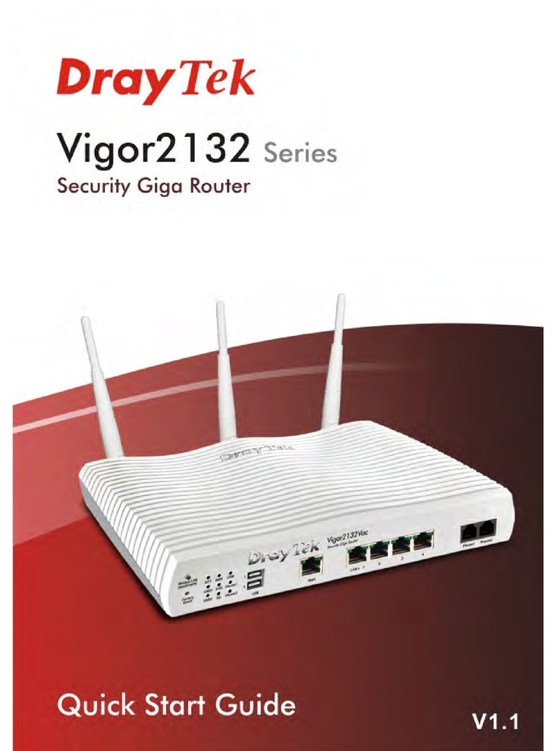 Draytek Vigor 2132 Series User manual
