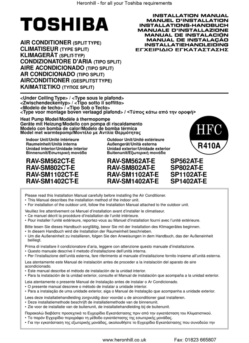 Toshiba RAV-SM562CT-E User manual Toshiba RAV-SM562CT-E User manual