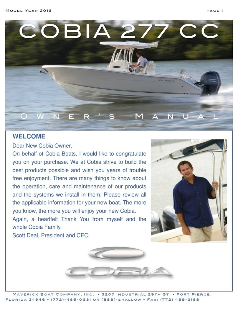 COBIA 2016 277 CC User manual