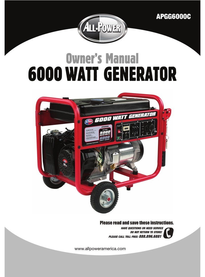 ALLPOWER APGG6000C User manual