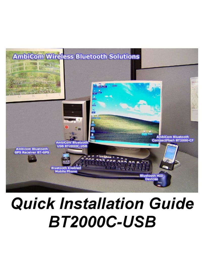 AmbiCom BT2000C-USB Quick installation guide