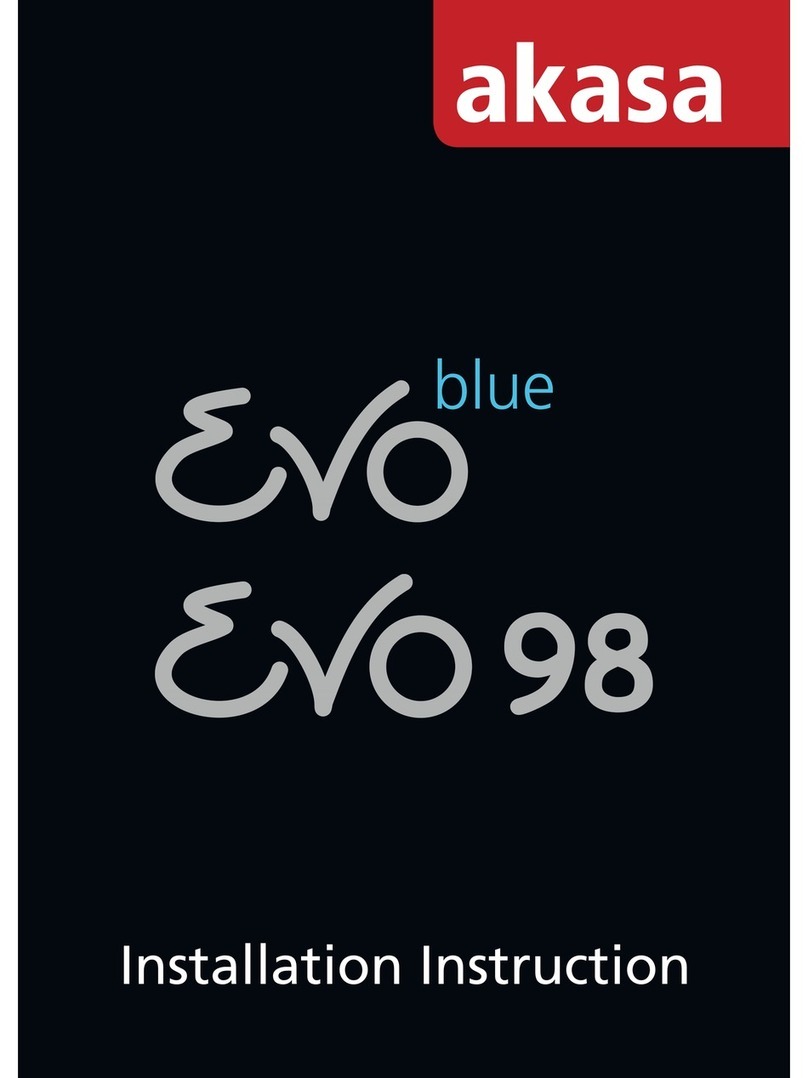 Akasa Evo blue AK-922 installation instructions Akasa Evo blue AK-922 installation instructions