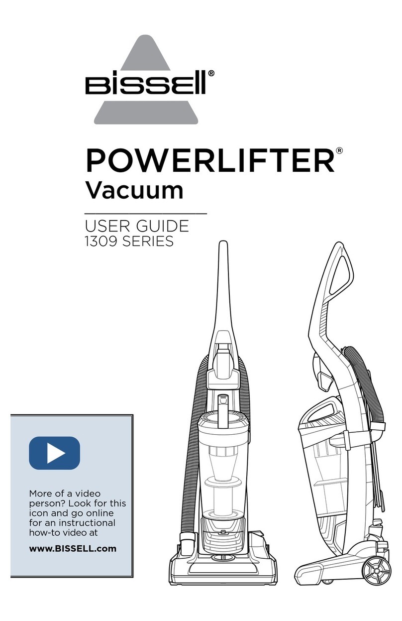 Bissell POWERLIFTER 1309 SERIES user guide