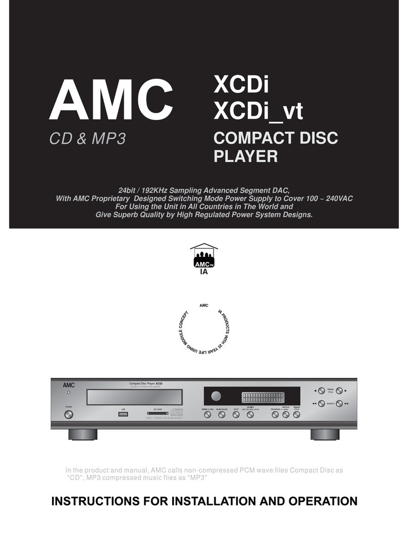 AMC XCDI Instructions for installation and operation