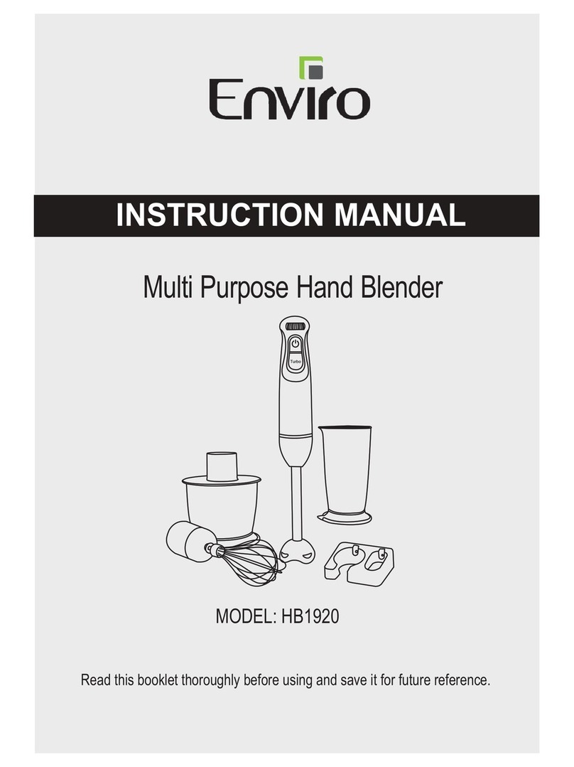 Enviro HB1920 instruction manual
