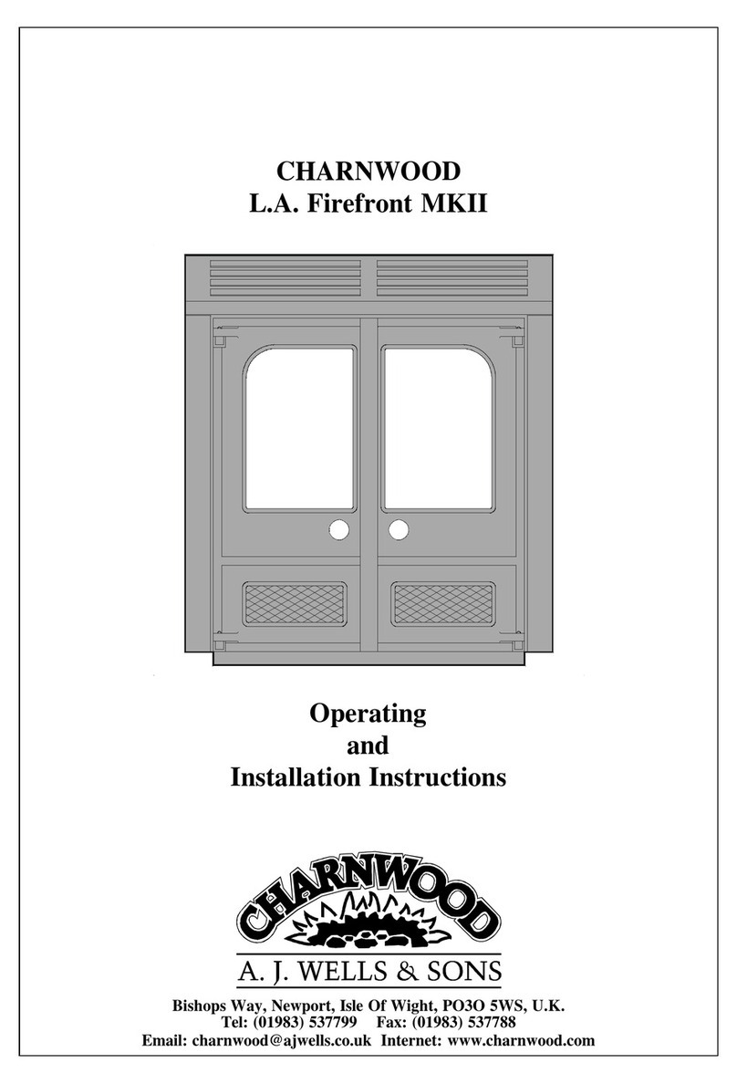 Charnwood L.A. Firefront MKII Operating and installation instructions Charnwood L.A. Firefront MKII Operating and installation instructions
