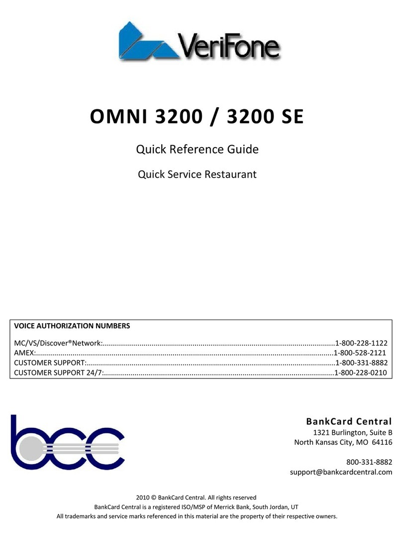 VeriFone Omni 3200 User manual VeriFone Omni 3200 User manual