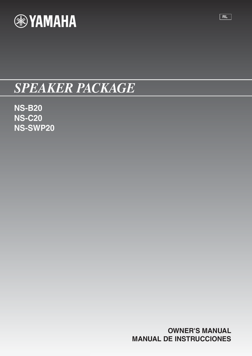 Yamaha NS-B20 owner's manual
