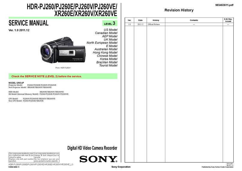 Sony Handycam HDR-PJ260 User manual