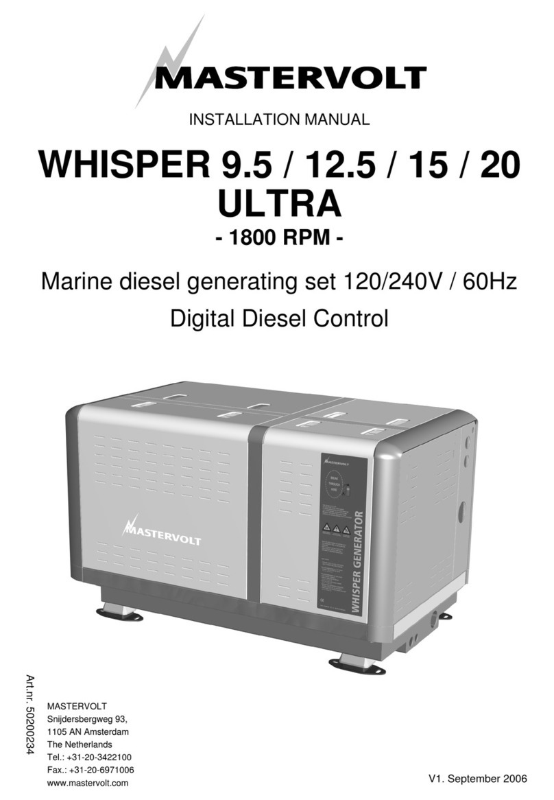 Mastervolt WHISPER 9.5 ULTRA installation manual
