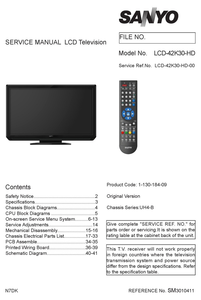 Sanyo LCD-42K30-HD User manual