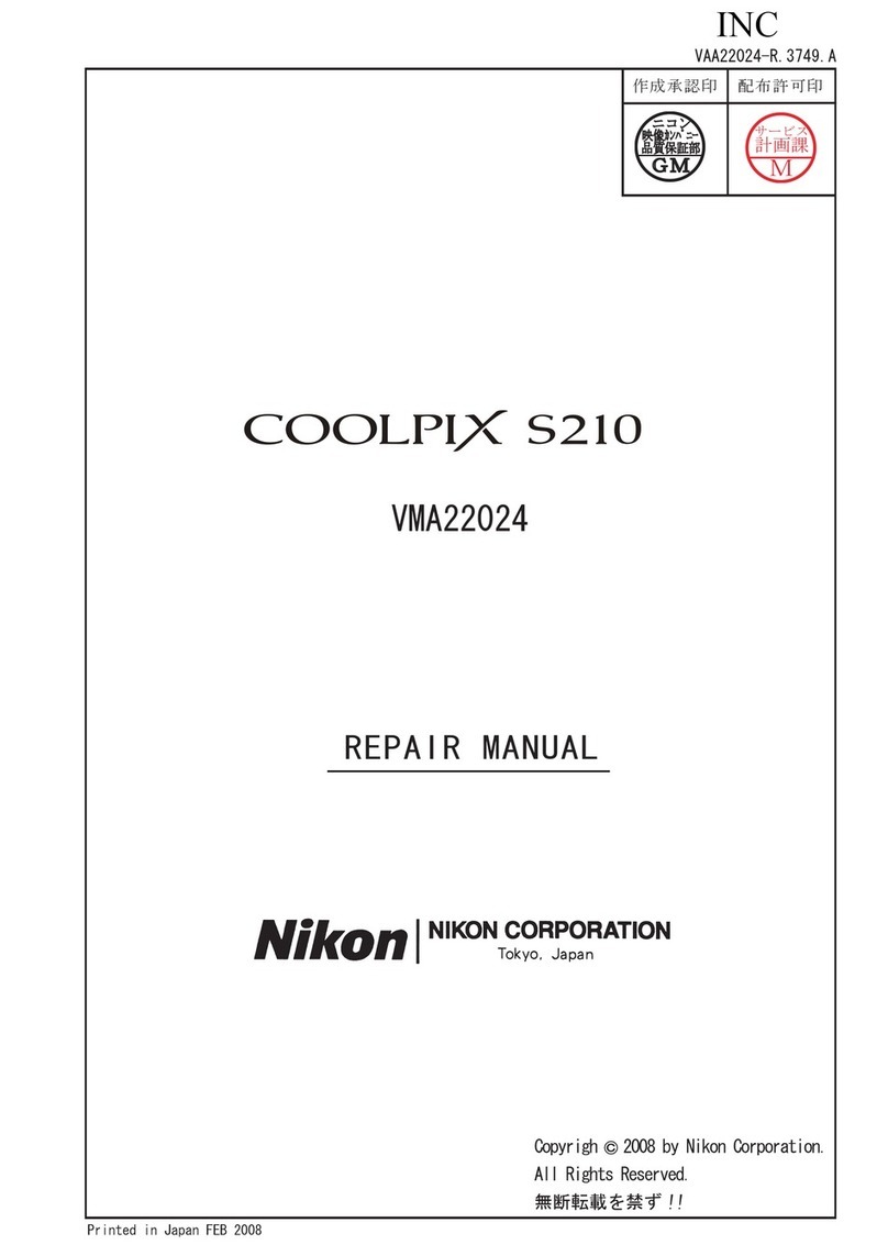 Nikon Coolpix S210 Repair manual