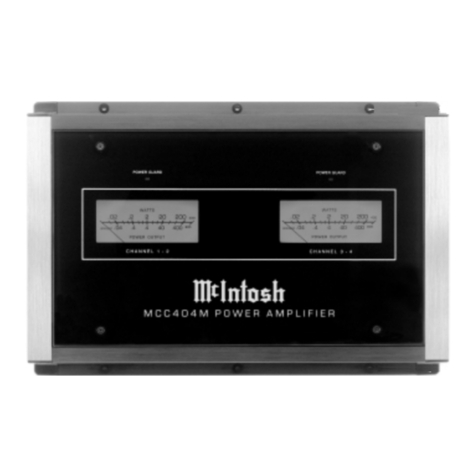 McIntosh MCC404 User manual McIntosh MCC404 User manual