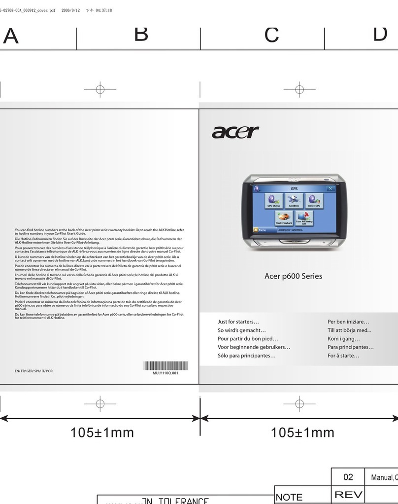 Acer p600 Series User manual