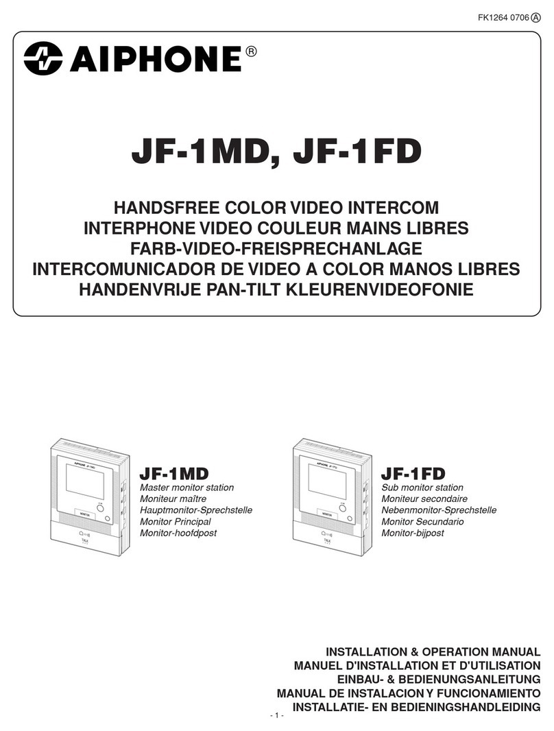 Aiphone JF-1FD User manual