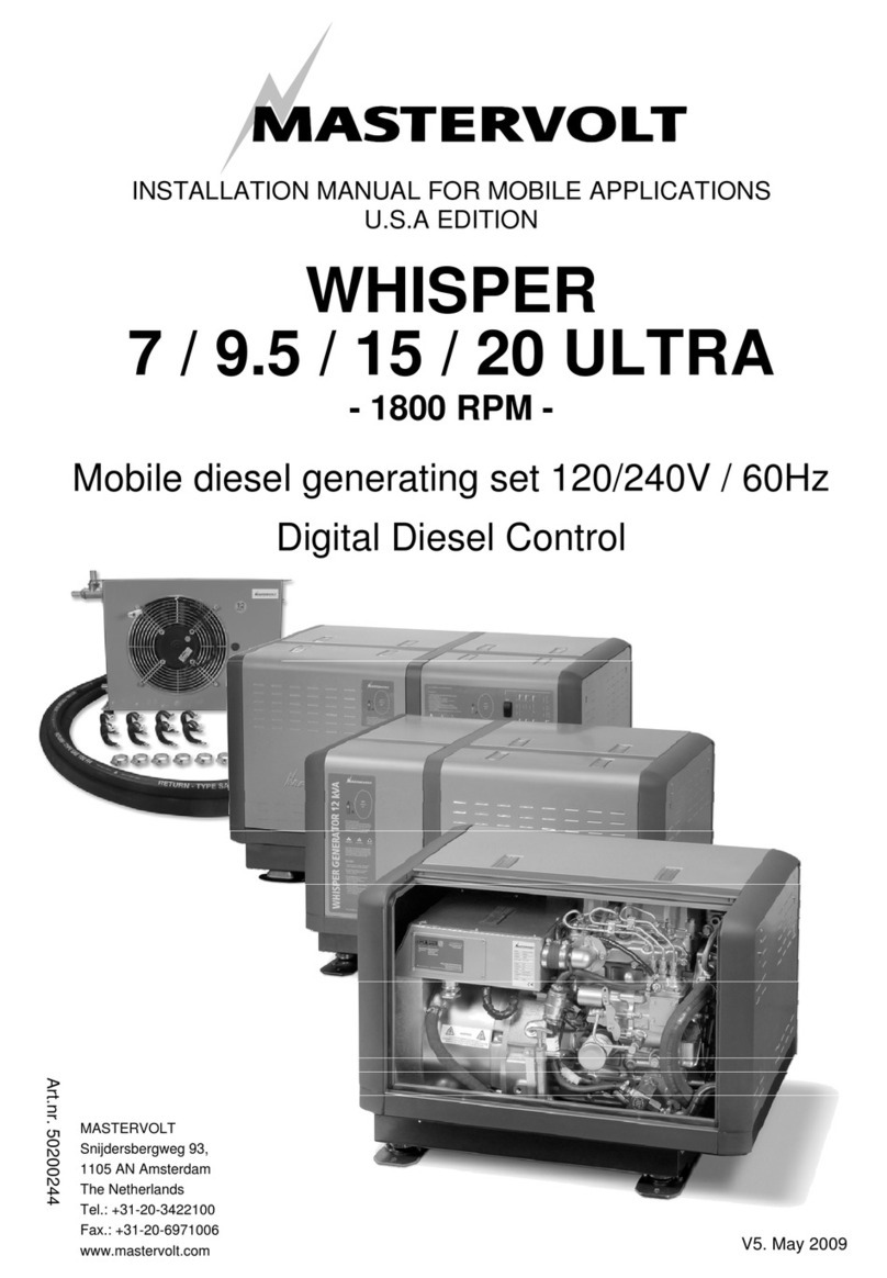 Mastervolt WHISPER 7 ULTRA User manual