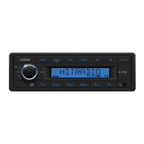 VDO TR711U-BU owner's manual