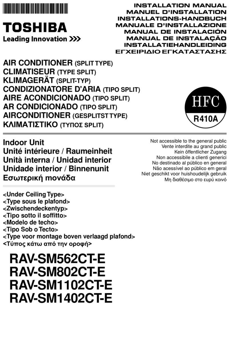 Toshiba RAV-SM562CT-E User manual