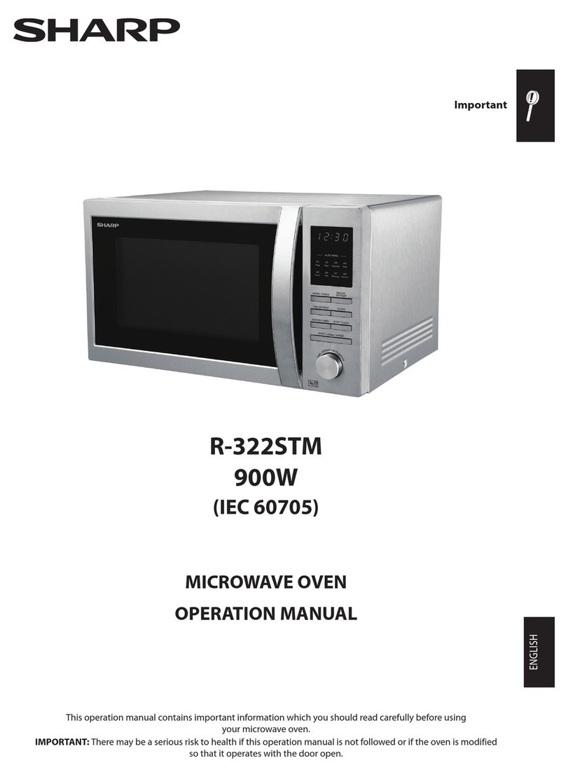 Sharp R-322STM User manual Sharp R-322STM User manual