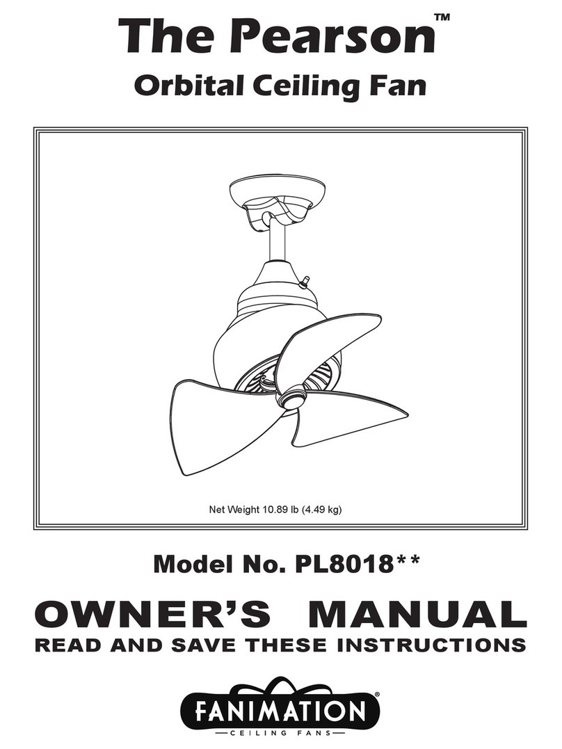 Fanimation PL8018 Series User manual