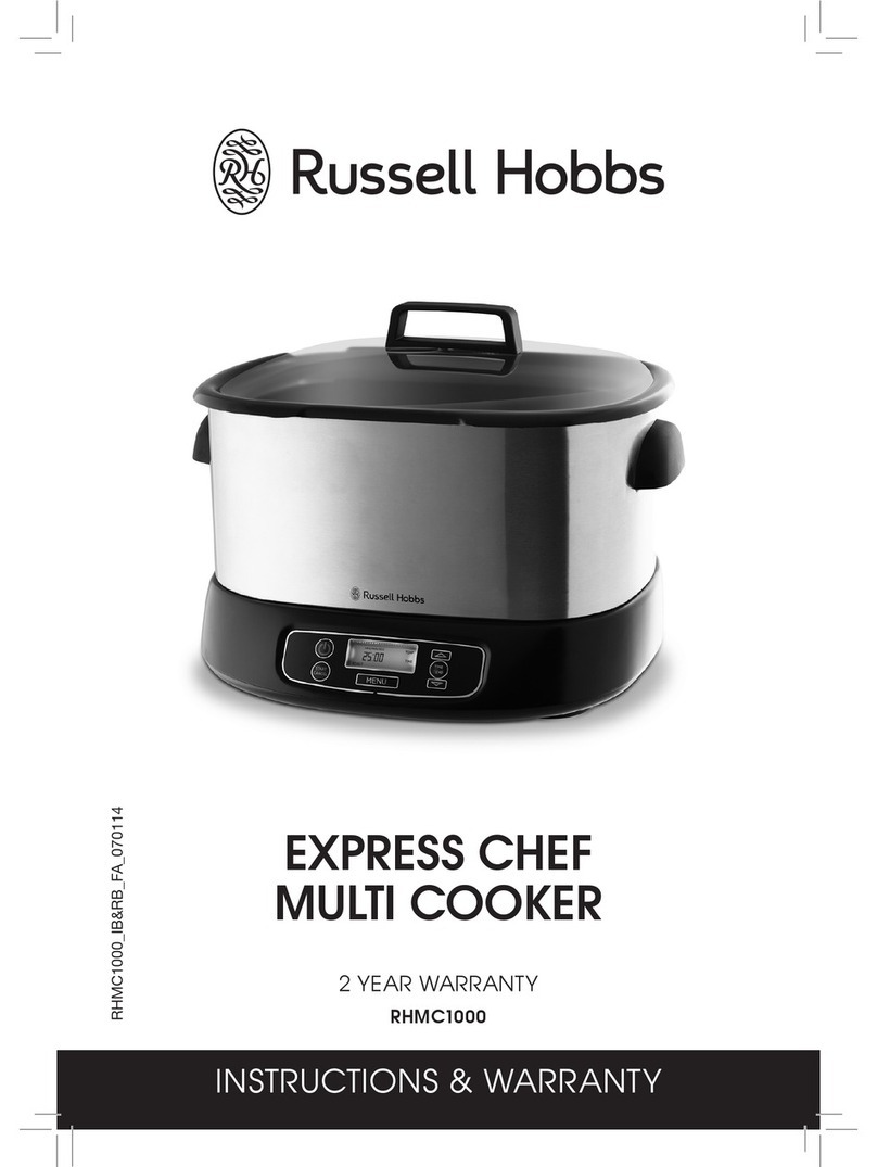 Russell Hobbs RHMC1000 Installation instructions manual