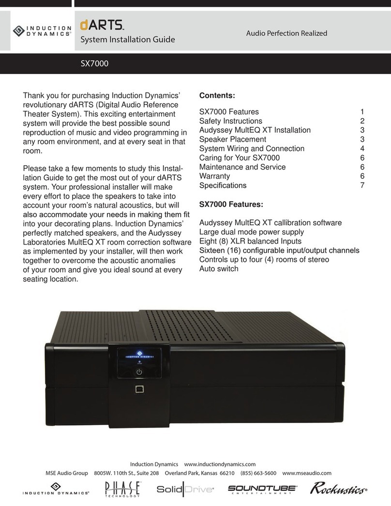 Induction Dynamics SX7000 System installation guide